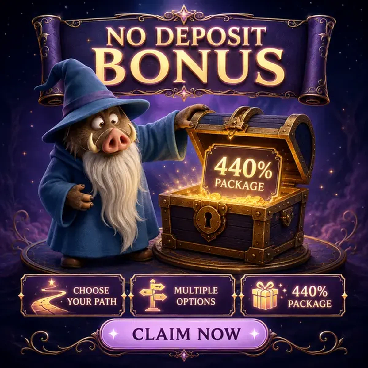 Boar sage discovering no deposit bonus treasure at Current Kingia Casino portal