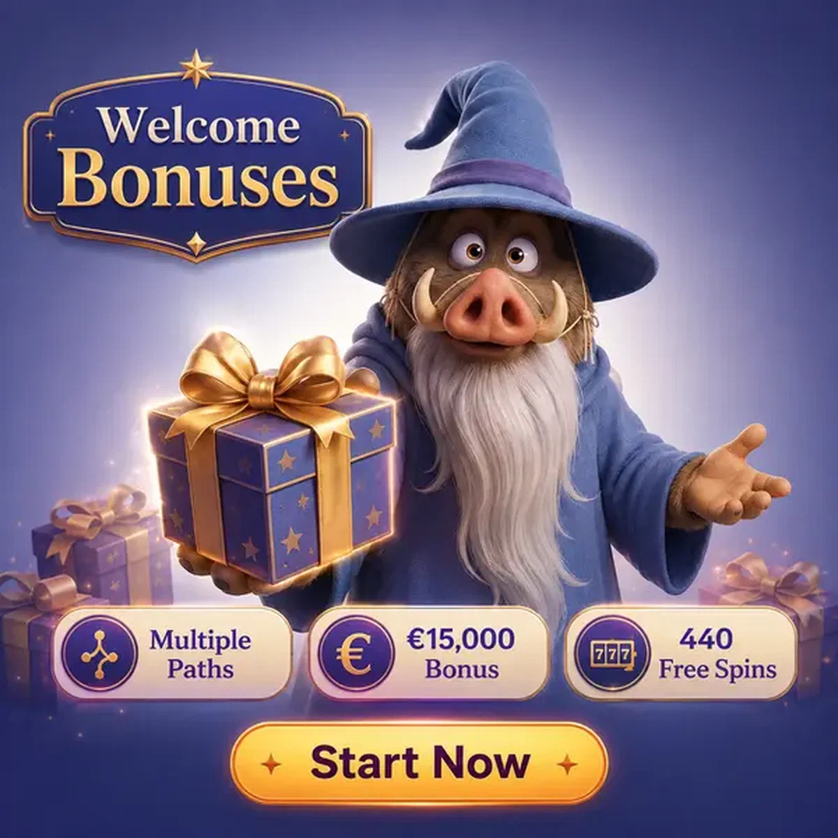 Court sage presenting welcome bonus gift at Kingia registration portal